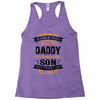 Super Cool Daddy Of A Freaking Awesome Son Racerback Tank