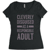 cleverly disguised Women's Triblend Scoop T-shirt