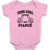 This Girl Loves Her Fiance Baby Onesie