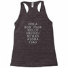 hello 7 languages hola bonjour ni hao chinese french italian Racerback Tank