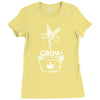 grow marijuana Ladies Fitted T-Shirt