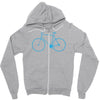 cycling bikes bike cycle riding retro sticker transfer tv funny iron o Zipper Hoodie
