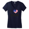 i love usa Women's V-Neck T-Shirt