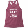 redneck math 4x4 truck Racerback Tank