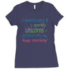 marching band i dont care if sparkly unicorns Ladies Fitted T-Shirt