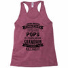 Super Cool Pops Of A Freaking Awesome Grandson Racerback Tank