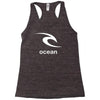 surfing ocean Racerback Tank