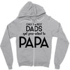 Only the Best Dads get Promoted to Papa Zipper Hoodie