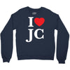 i love jesus christ Crewneck Sweatshirt