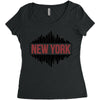new york Women's Triblend Scoop T-shirt