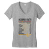 Scorpio Facts Zodiac Women's V-Neck T-Shirt