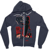 cat shirt Zipper Hoodie