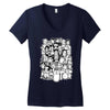 point and click Women's V-Neck T-Shirt