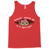 April Peeking Out Baby Girl Tank Top