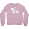 reel legend funny lure father's day country fishing bass humor Crewneck Sweatshirt