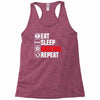 eat sleep arsenal Racerback Tank