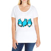 shit happens Ladies Curvy T-Shirt