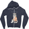 the big meowski Zipper Hoodie