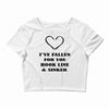 i've fallen for you hook line &amp; sinker Crop Top
