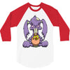 zombie bunny loves brains 3/4 Sleeve Shirt
