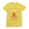 cute deer Ladies Fitted T-Shirt