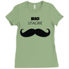 big stache Ladies Fitted T-Shirt