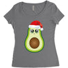 santa avocado Women's Triblend Scoop T-shirt