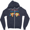 pizza debate Zipper Hoodie