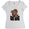 go big Women's Triblend Scoop T-shirt