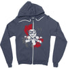 harlequin1 Zipper Hoodie