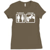 problem l&ouml;sung zocken lustig funny Ladies Fitted T-Shirt