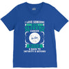 I Love Someone With Liver Cancer To The Moon And Back V-Neck Tee