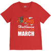 Halloween Kings Are Born In March V-Neck Tee