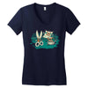 rock, paper, scissor hold Women's V-Neck T-Shirt