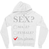 Sex Yes Please Zipper Hoodie