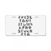 alphaninja License Plate