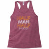 half man half badger Racerback Tank