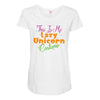 this is my lazy unicorn costume Maternity Scoop Neck T-shirt