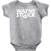 wayne's world waynestock rock band baseball jersey Baby Onesie