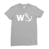 w anchor funny pub joke Ladies Fitted T-Shirt