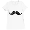 mustache Ladies Fitted T-Shirt