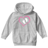 Baby Girl with Heart Any Name Customized Youth Hoodie