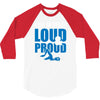 swim mom loud and proud sports athlete athletic 3/4 Sleeve Shirt