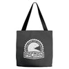 pacman crest Tote Bags
