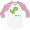 daddysaurus dinosaur dino 3/4 Sleeve Shirt
