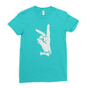bunny sign Ladies Fitted T-Shirt