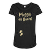 Muggle On Board Maternity Scoop Neck T-shirt