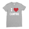 i love camping! Ladies Fitted T-Shirt