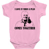 i love it when a plan comes together Baby Bodysuit