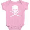 biker pirate skull bones swords Baby Onesie